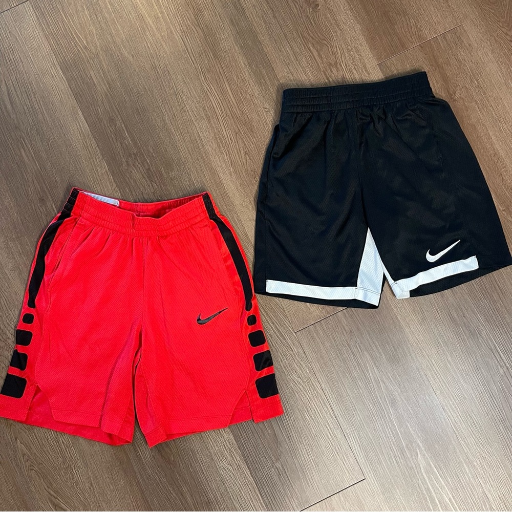 Boys Bundle - Two Pair of Nike Dri-FIT Trophy Training Shorts Size Medium